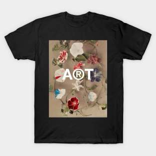 Morning Glories still life vintage flowers T-Shirt